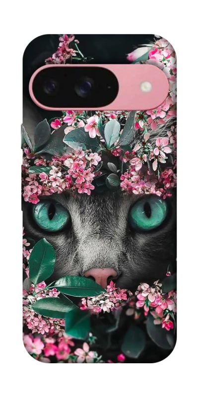 Чехол на Google Pixel 9 Кот в цветах фото 1 из 1