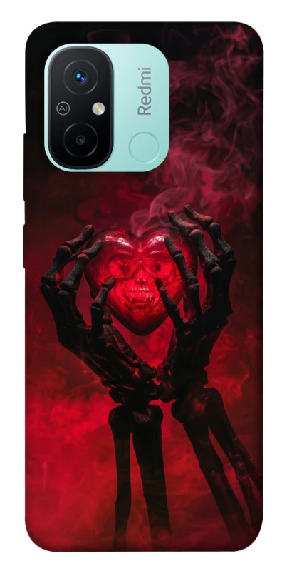 Чохол на Xiaomi Redmi 12C / Poco C55 Heart in the hands of a skeleton фото 1 з 1