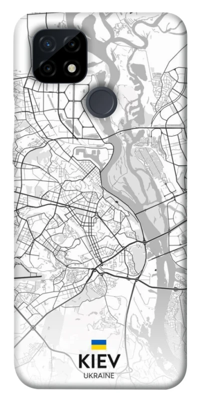 Чехол на Realme C21 Kiev white map фото 1 из 1