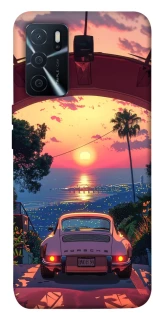 Чехол на Oppo A16s / A16 Porsche at sunset фото 1 из 1