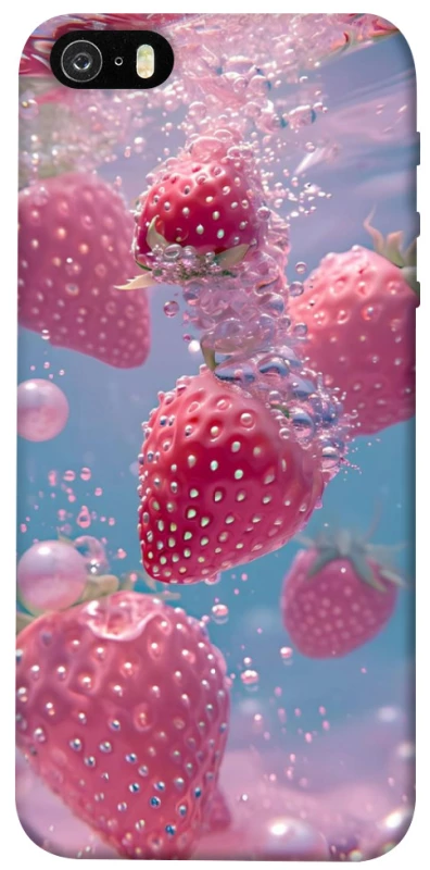 Чехол на Apple iPhone 5/5S/SE Клубника в воде фото 1 из 1