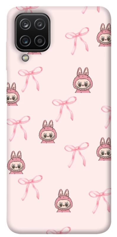 Чехол на Samsung Galaxy A12 Pink bows and Labubus фото 1 из 1