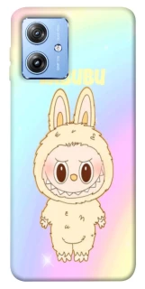 Чехол на Motorola Moto G84 Fluffy Rainbow Labubu фото 1 из 1