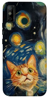 Чехол на TECNO Spark 6 Go paint cat фото 1 из 1