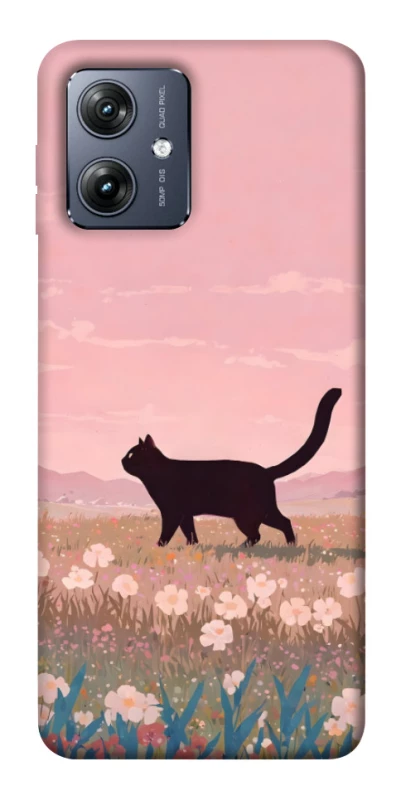 Чохол на Motorola Moto G54 cat on a field фото 1 з 1