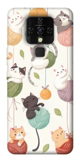 Чехол на TECNO Camon 16 SE Funny Kittens фото 1 из 1