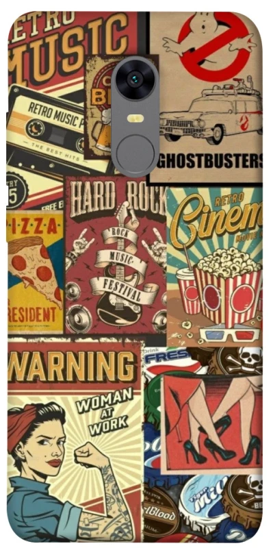 Чохол на Xiaomi Redmi 5 Plus / Redmi Note 5 (Single Camera) Retro collage ver.2 фото 1 з 1