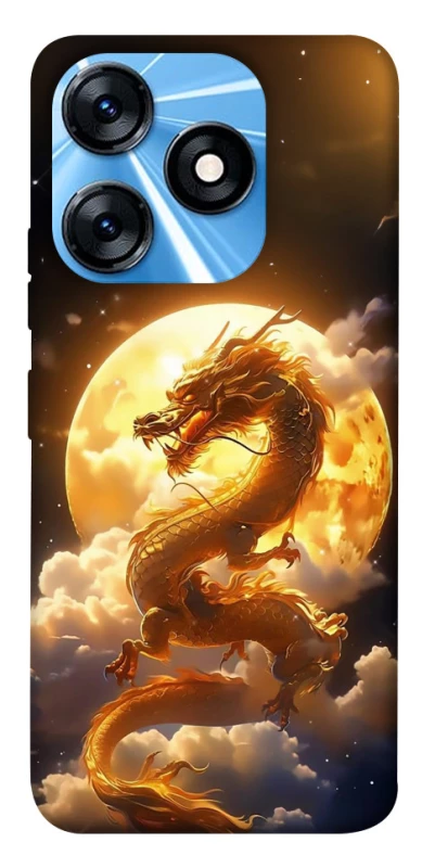 Чохол на TECNO Spark 10 Golden Dragon фото 1 з 1