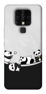 Чехол на TECNO Camon 16 SE Four pandas фото 1 из 1
