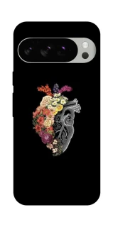 Чохол на Google Pixel 10 Pro Heart with flowers фото 1 з 1