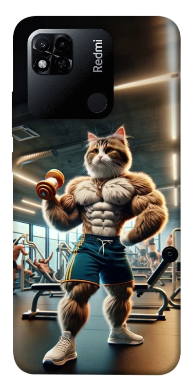 Чехол на Xiaomi Redmi 10A Качок кот фото 1 из 1