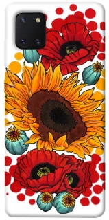 Чохол на Samsung Galaxy Note 10 Lite (A81) Соняшники та маки фото 1 з 1
