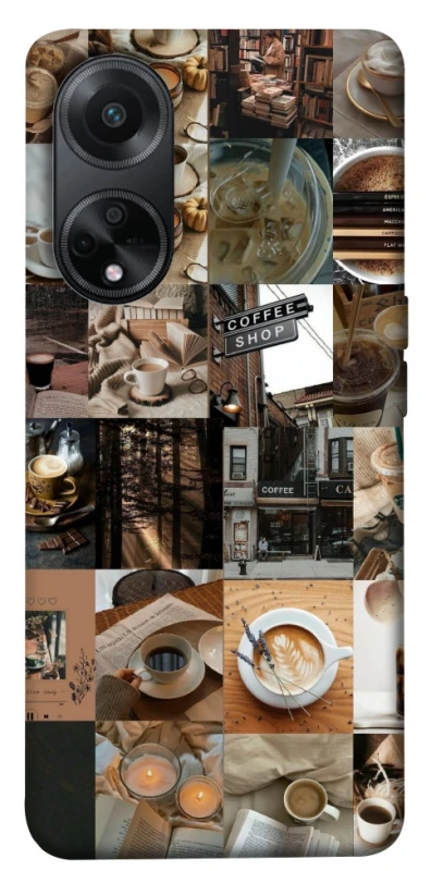 Чохол на Oppo A98 Coffee collage ver.3 фото 1 з 1