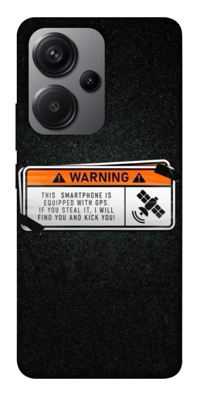 Чохол на Xiaomi Redmi Note 13 Pro+ Warning фото 1 з 1