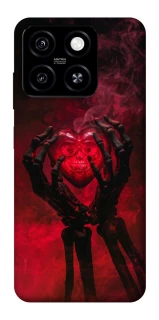Чехол на ZTE Blade A55 4G Heart in the hands of a skeleton фото 1 из 1