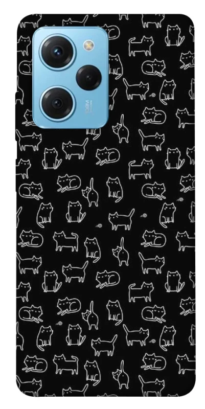 Чохол на Xiaomi Poco X5 Pro 5G Black Cats фото 1 Чохол на Xiaomi Poco X5 Pro 5G Black Cats фото 1 з 1