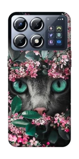 Чохол на Xiaomi POCO X8 Pro Кіт в квітах фото 1 з 1
