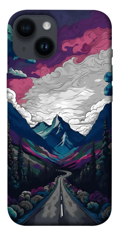 Чехол на Apple iPhone 14 (6.1") Нарисованные горы фото 1 из 1