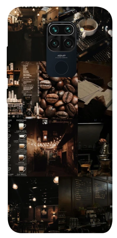 Чохол на Xiaomi Redmi Note 9 / Redmi 10X Coffee collage ver.1 фото 1 з 1