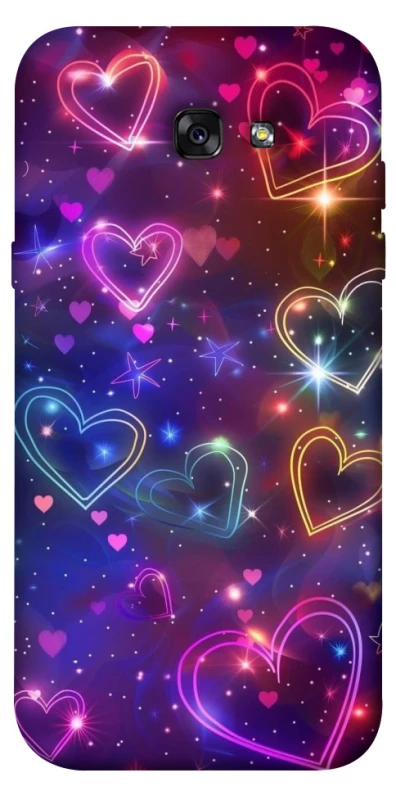 Чохол на Samsung A720 Galaxy A7 (2017) Drawn hearts фото 1 з 1