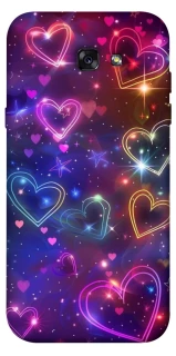 Чохол на Samsung A720 Galaxy A7 (2017) Drawn hearts фото 1 з 1