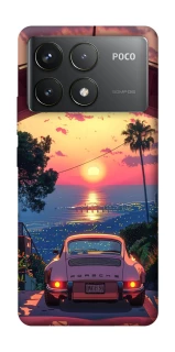 Чохол на Xiaomi Poco F6 Pro Porsche at sunset фото 1 з 1
