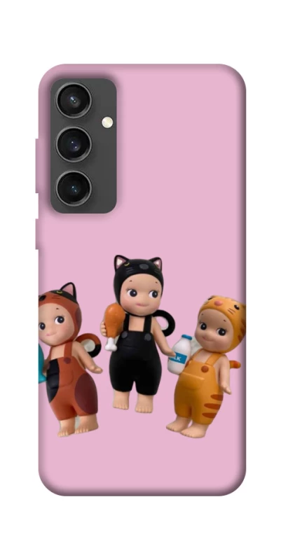 Чехол на Samsung Galaxy S24 FE Cat Cafe Trio фото 1 из 1