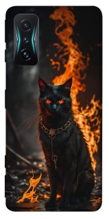 Чохол на Xiaomi Redmi K50 Gaming Вогняний кіт фото 1 з 1