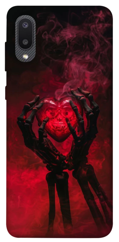 Чохол на Samsung Galaxy A02 Heart in the hands of a skeleton фото 1 з 1