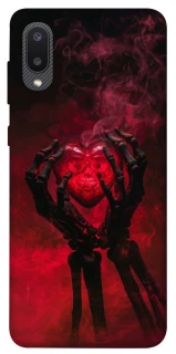 Чохол на Samsung Galaxy A02 Heart in the hands of a skeleton фото 1 з 1