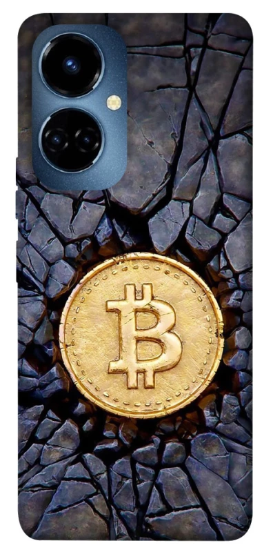 Чохол на TECNO Camon 19 Pro Bitcoin cracks фото 1 з 1
