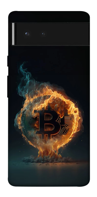 Чохол на Google Pixel 6 Fire Bitcoin фото 1 з 1