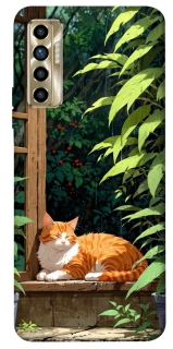 Чохол на TECNO Camon 17P red cat фото 1 з 1