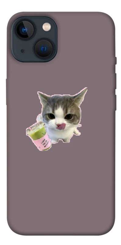 Чехол на Apple iPhone 13 (6.1") cat matcha фото 1 из 1