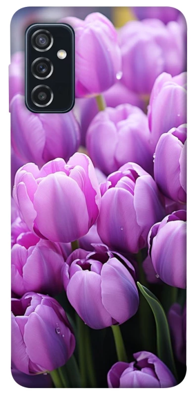 Чохол на Samsung Galaxy M52 Фіолетові тюльпани фото 1 з 1