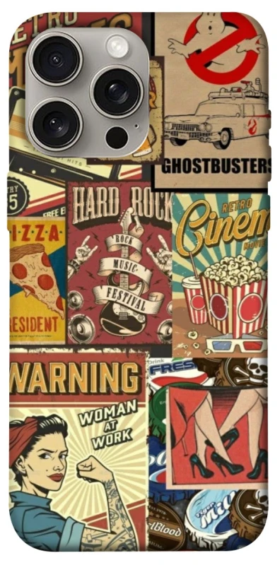 Чохол на Apple iPhone 15 Pro Max (6.7") Retro collage ver.2 фото 1 з 1