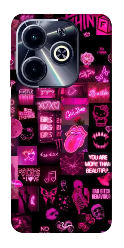 Чехол на Infinix Hot 40i Hot collage ver.8 фото 1 из 1