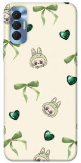 Чохол на TECNO Spark 8P Labubu Green Heart фото 1 з 1