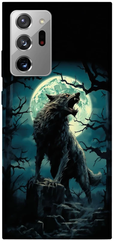 Чохол на Samsung Galaxy Note 20 Ultra Вовк під місяцем фото 1 з 1