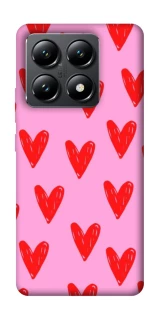 Чехол на Xiaomi 14T Red hearts 2 фото 1 из 1