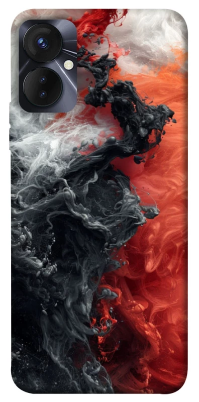 Чохол на TECNO Spark 9 Pro (KH7n) Black and Red фото 1 з 1