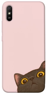 Чохол на Xiaomi Redmi 9A Peeping cat фото 1 з 1