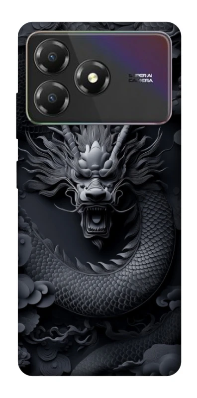 Чехол на ZTE Blade A36 black dragon фото 1 из 1
