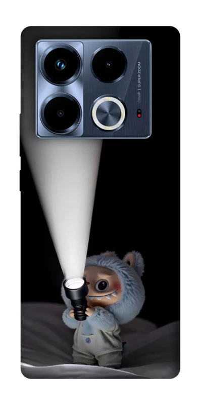 Чохол на Infinix Note 40 4G Labubu with flashlight ver.3 фото 1 з 1