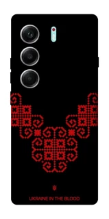 Чохол на Tecno Camon 40 Pro 5G Чорно-червона вишиванка фото 1 з 1