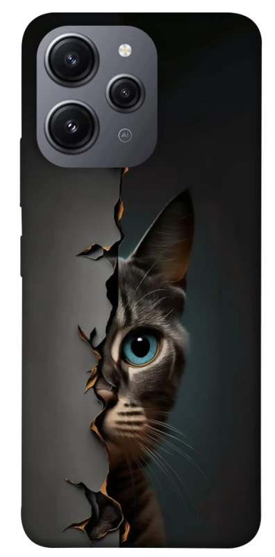 Чохол на Xiaomi Redmi 12 Кіт-підглядач v2 фото 1 з 1