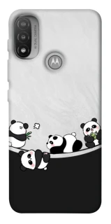 Чехол на Motorola Moto E20 Four pandas фото 1 из 1