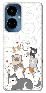 Чехол на TECNO Camon 19 Pro Funny Pets фото 1 из 1