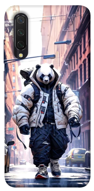 Чехол на Xiaomi Mi CC9 / Mi 9 Lite Панда курьер фото 1 из 1