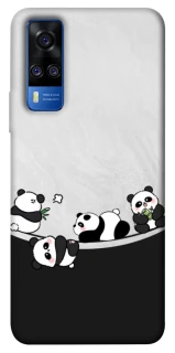 Чехол на Vivo Y51a Four pandas фото 1 из 1